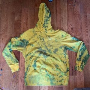 Nike Tie Dye Hoodie (Yellow/Green)